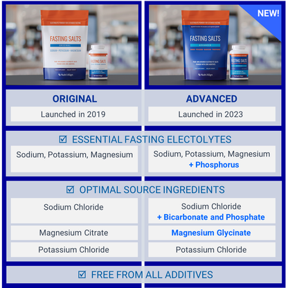 Fasting Salts Original vs Advanced